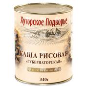 Каша рисовая "Губернаторская" с говядиной, СТО, 340 г, ж/б, без ключа